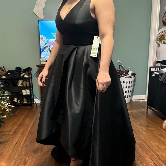 Calvin Klein Black High Low Dress - Picture 2 of 3